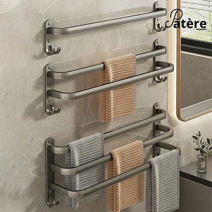 Porte serviette salle de bain élégante - patere murale