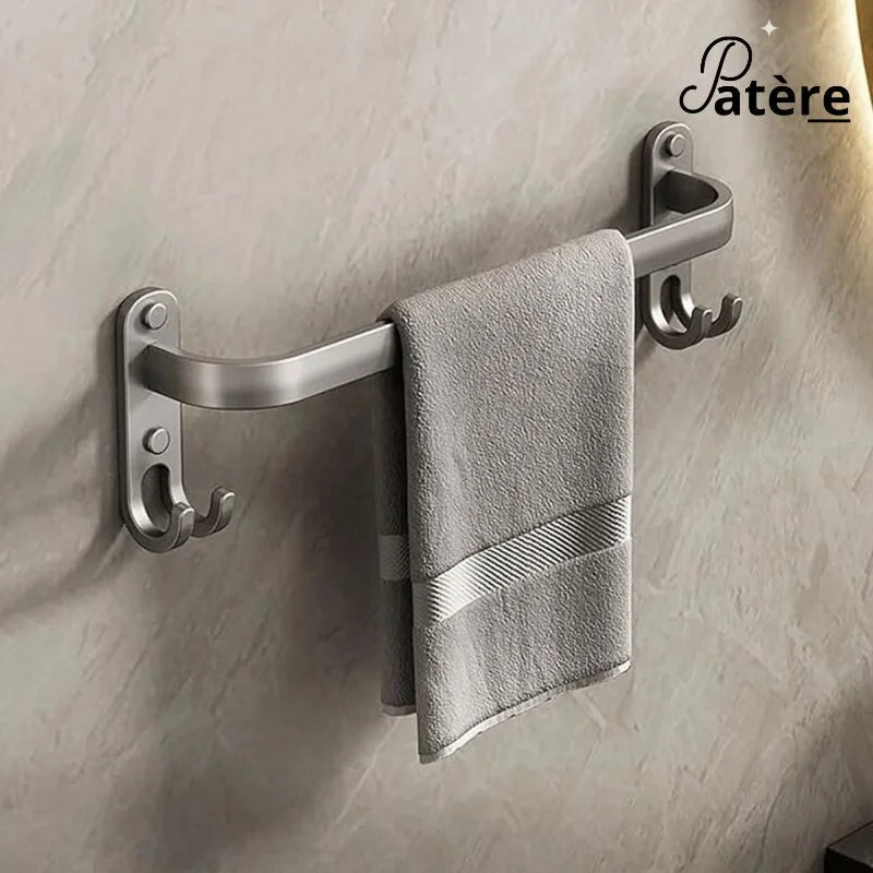 Porte serviette salle de bain élégante - patere murale