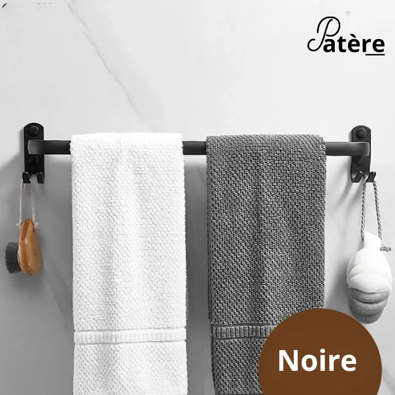 Porte serviette salle de bain élégante - patere murale