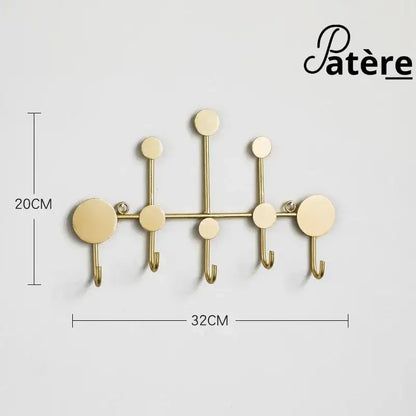 [Luxe-Décor] - Patere industriel moderne en métal - patere murale